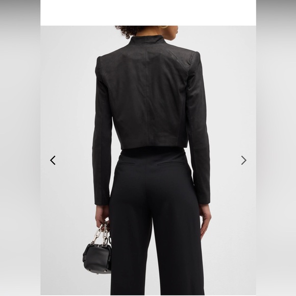 Alice + Olivia
New Harvey Suede Open-Front Jacket - Picture 6 of 15